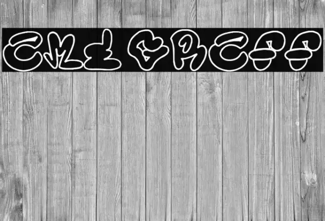 ame graff Font examples