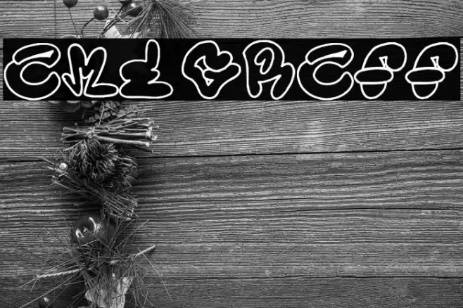 ame graff Font examples