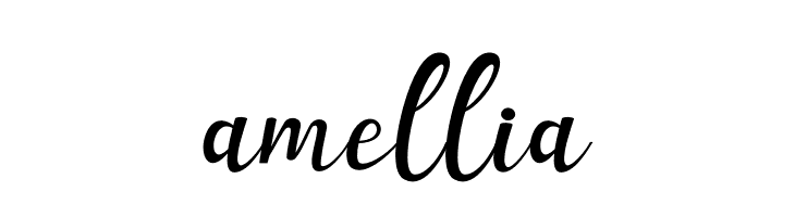 amellia  フリーフォントのダウンロード