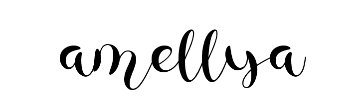 amellya  Frei Schriftart Herunterladen