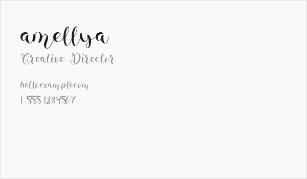 amellya Business Card