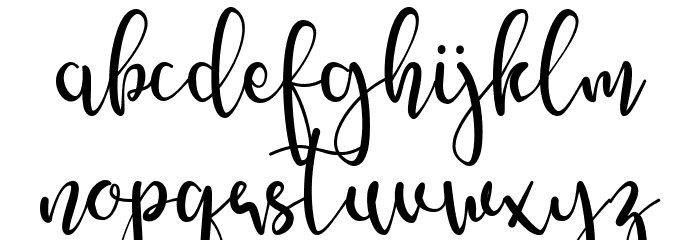 amelyna Font LOWERCASE