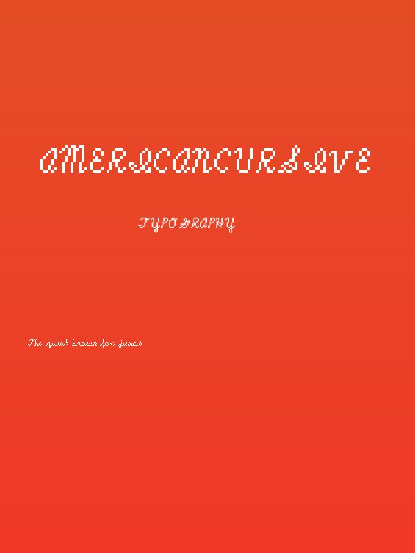 americancursive Poster