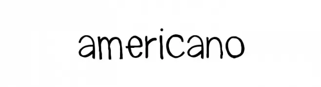 americano  フリーフォントのダウンロード