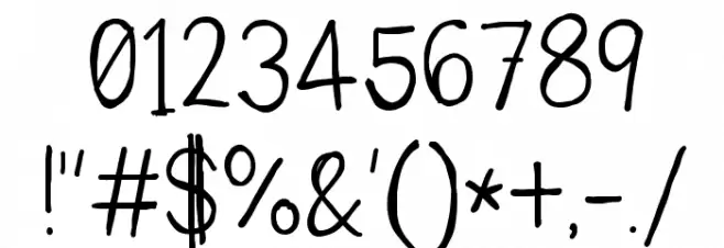 americano Font OTHER CHARS