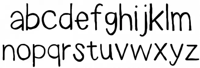 americano Font LOWERCASE