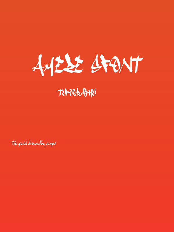 ameze'sfont Poster