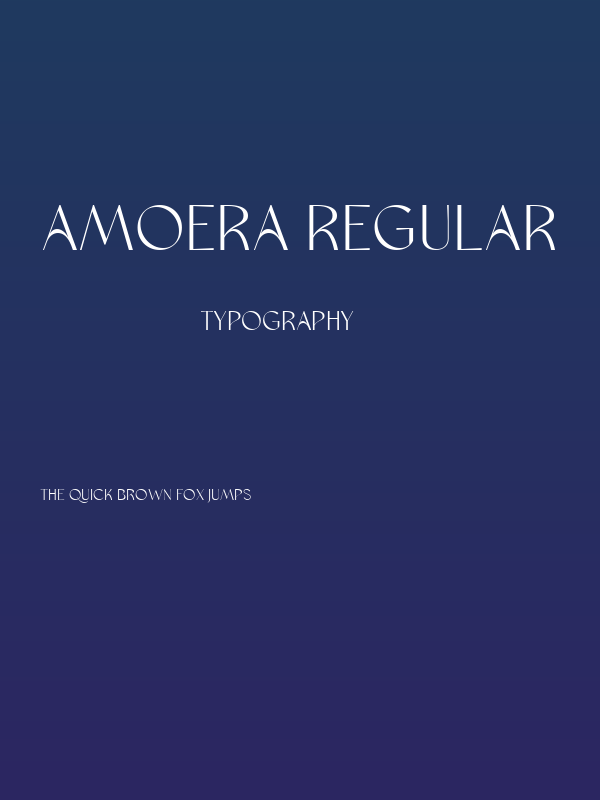 amoera Regular Poster