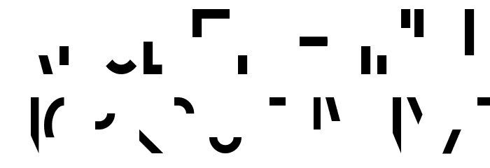 amputierte Font LOWERCASE