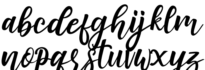amuba Font LOWERCASE