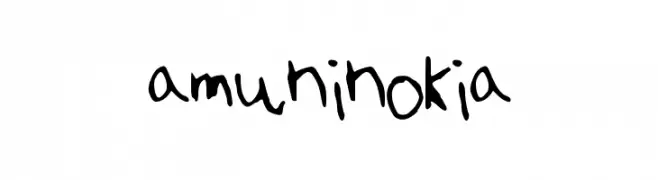 amuninokia  Frei Schriftart Herunterladen