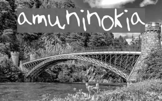 amuninokia 字体 examples