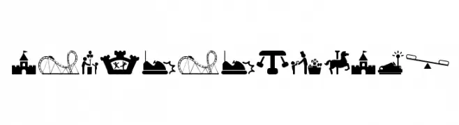 amusement park  Frei Schriftart Herunterladen