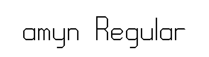 amyn Regular Font