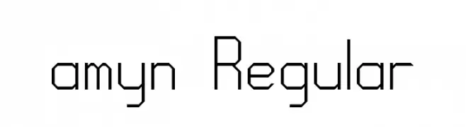 amyn Regular  Descarca Fonturi Gratis