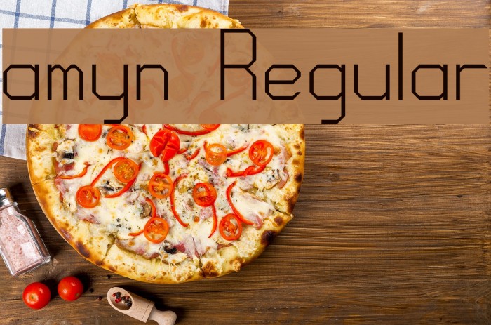 amyn Regular Font examples