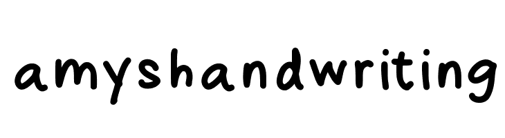 amyshandwriting  フリーフォントのダウンロード