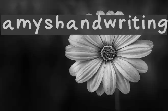 amyshandwriting Font examples