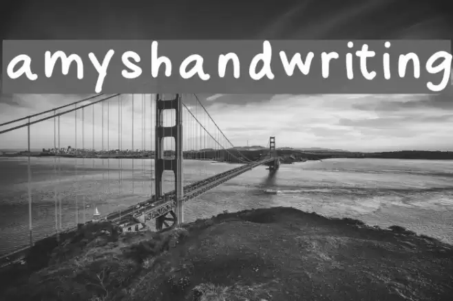 amyshandwriting Font examples