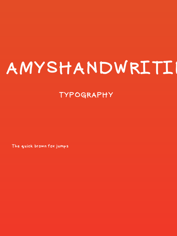 amyshandwriting Poster