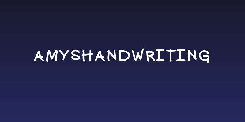 amyshandwriting Social Header