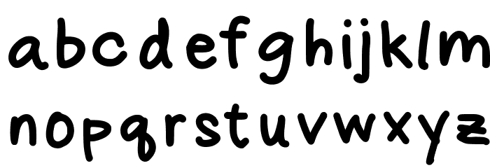 amyshandwriting Font LOWERCASE