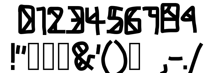 ANCIENT GREASE Font OTHER CHARS