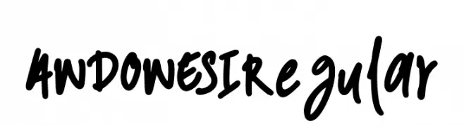ANDONESI-Regular  font caratteri gratis