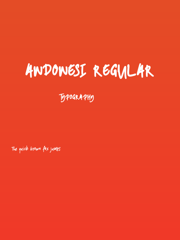ANDONESI-Regular Poster