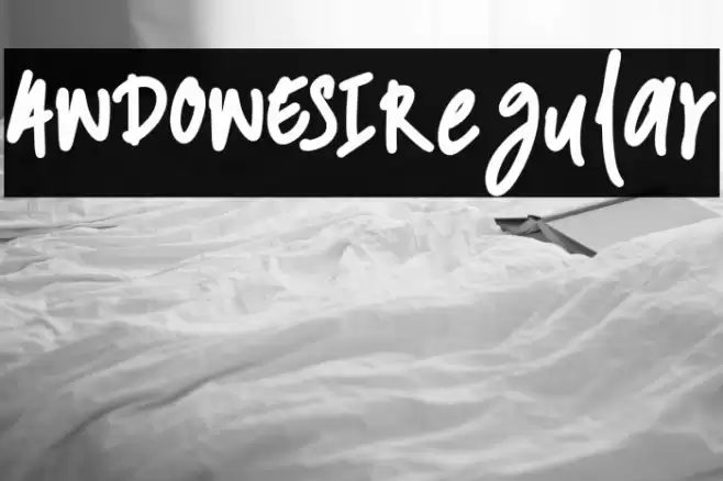 ANDONESI-Regular Font examples