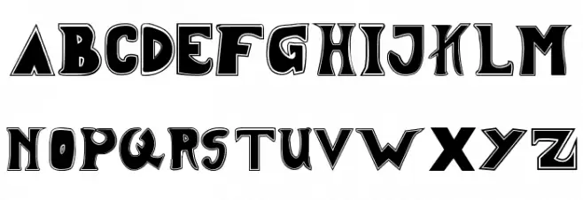 ANDROMEDA Normal Font UPPERCASE