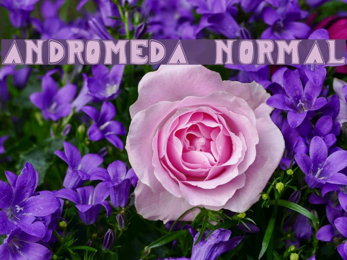 ANDROMEDA Normal फ़ॉन्ट examples