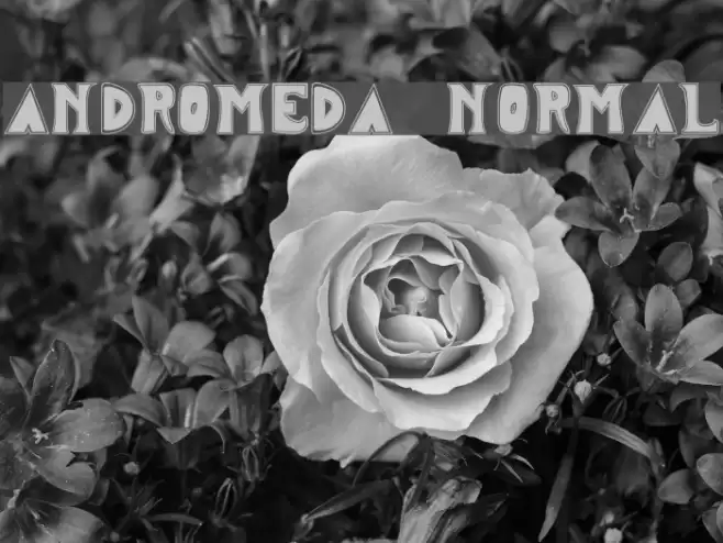 ANDROMEDA Normal फ़ॉन्ट examples