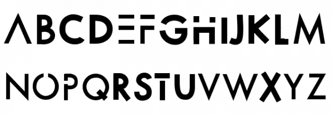 ANDROMEDA20 Font Litere mari
