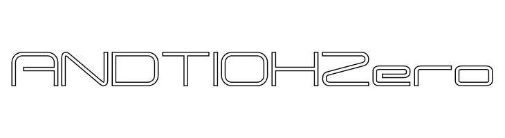ANDTIOH Zero  les polices de caractères gratuit tlcharger