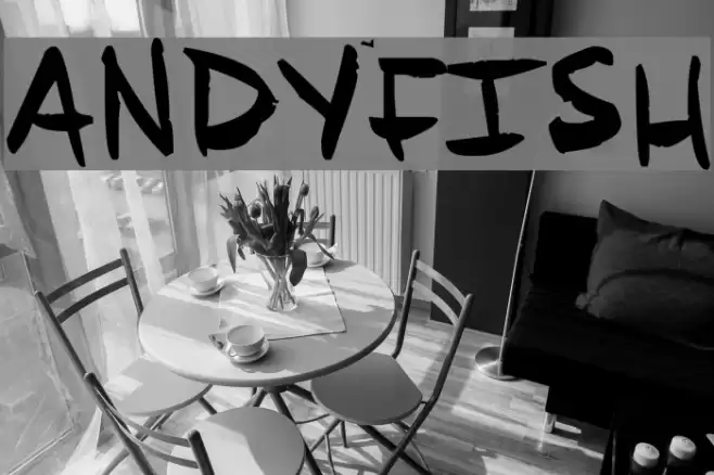 ANDYFISH Font examples