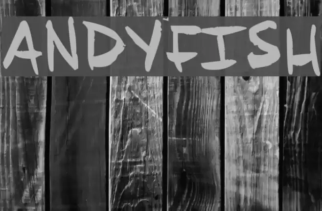 ANDYFISH Font examples