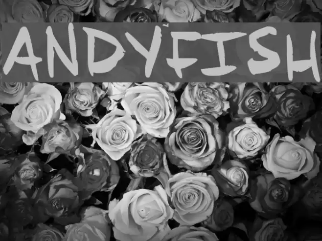 ANDYFISH Font examples