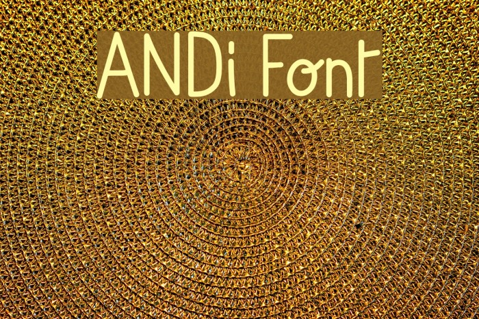 ANDi Font examples