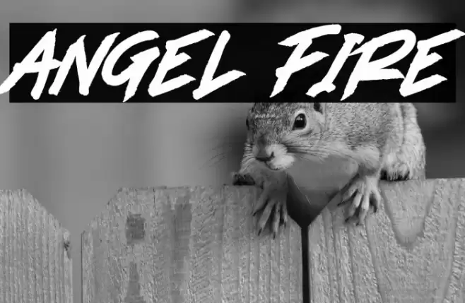 ANGEL FIRE Font examples