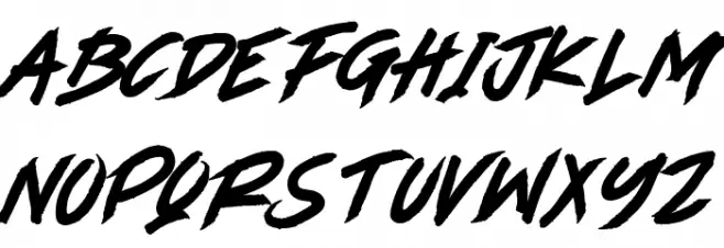 ANGEL FIRE Caratteri MINUSCOLO