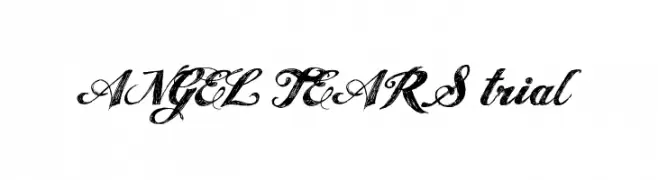 ANGEL TEARS trial  Frei Schriftart Herunterladen