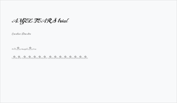 ANGEL TEARS trial Business Card