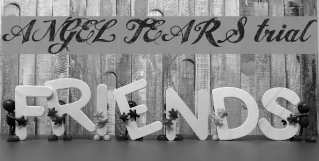 ANGEL TEARS trial Font examples