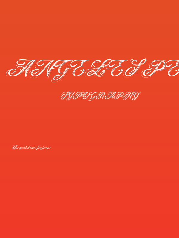 ANGELES PERSONAL USE Italic Poster