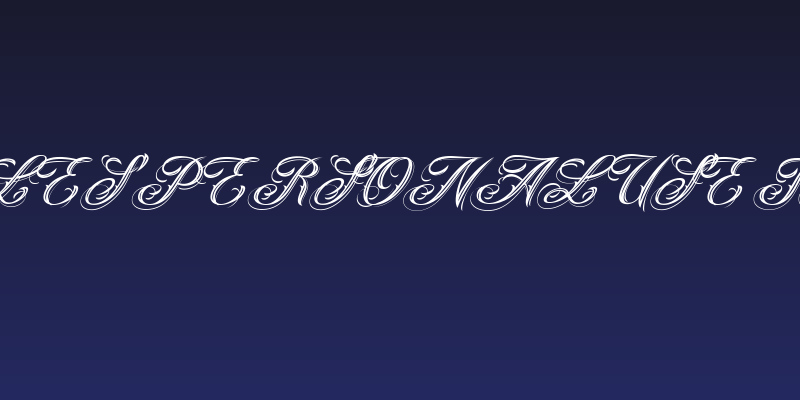 ANGELES PERSONAL USE Italic Social Header