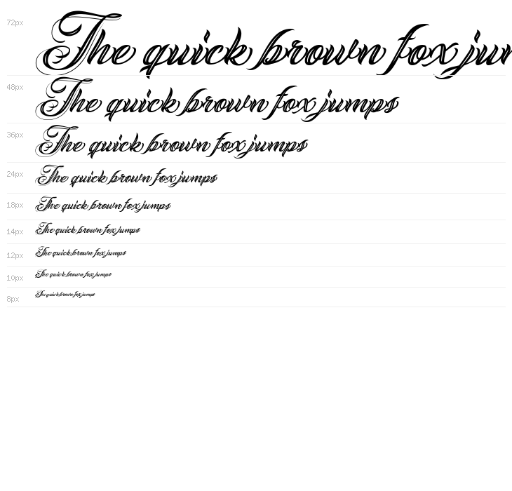 ANGELES PERSONAL USE Italic Waterfall