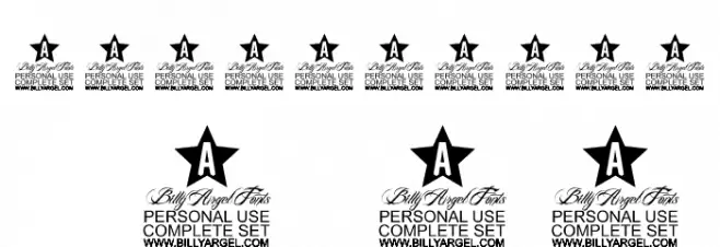 ANGELES ROUGH PERSONAL USE Bold Italic Font OTHER CHARS