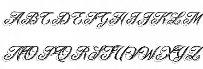 ANGELES ROUGH PERSONAL USE Bold Italic Font Litere mari
