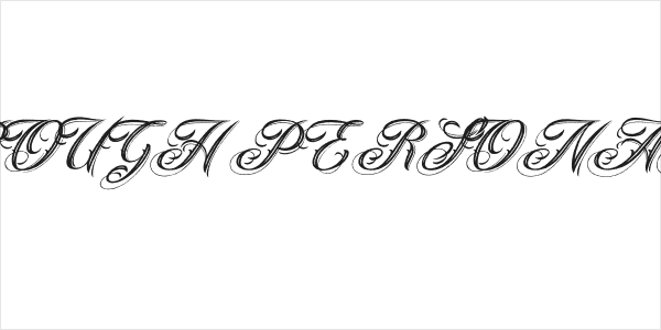 ANGELES ROUGH PERSONAL USE Bold Italic Logo